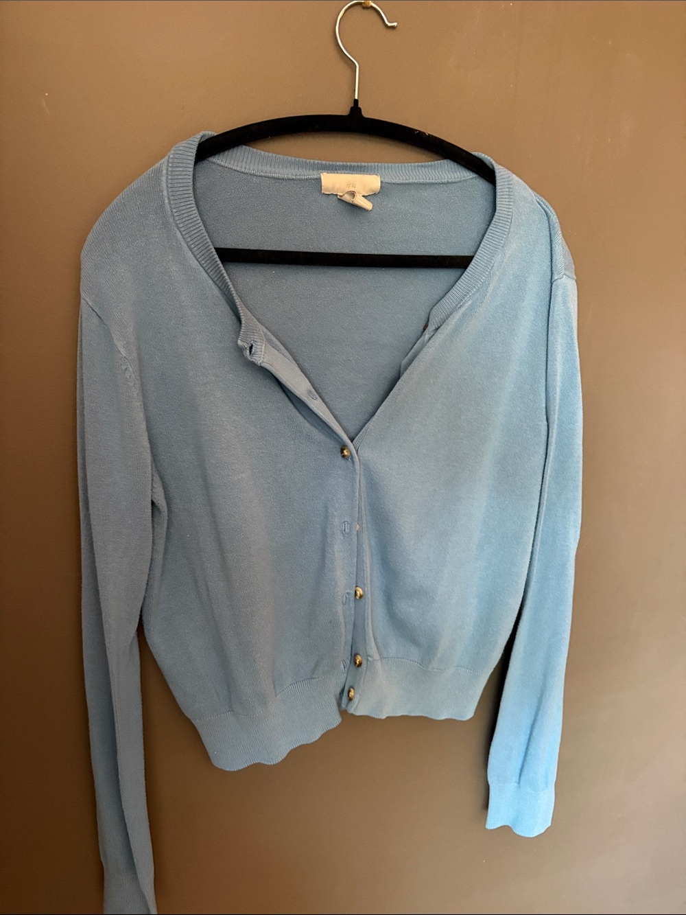 H&M Light Blue Button-Front Women's Cardigan